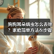 狗狗耳朵螨虫怎么去除?家庭简单方法&步骤(图1) 狗狗耳朵螨虫怎么去除?家庭简单方法&步骤(图1)