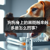 狗狗身上的黑斑越来越多是怎么回事?(图2) 狗狗身上的黑斑越来越多是怎么回事?(图2)
