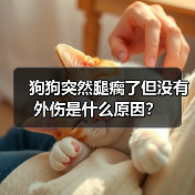 狗狗突然腿瘸了但没有外伤是什么原因？（图1）