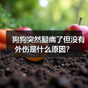 狗狗突然腿瘸了但没有外伤是什么原因？（图4）