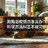狗狗总咬纸巾怎么办?科学方法纠正不良习惯(图1) 狗狗总咬纸巾怎么办?科学方法纠正不良习惯(图1)