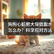 狗狗心脏肥大导致腹水怎么办?科学应对方法解析(图4) 狗狗心脏肥大导致腹水怎么办?科学应对方法解析(图4)