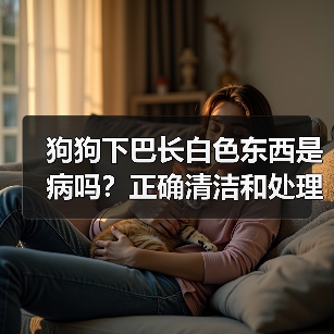 狗狗下巴长白色东西是病吗?正确清洁和处理方法大揭秘(图1) 狗狗下巴长白色东西是病吗?正确清洁和处理方法大揭秘(图1)