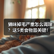 猫咪掉毛严重怎么调理?这5类食物最关键!(图4) 猫咪掉毛严重怎么调理?这5类食物最关键!(图4)