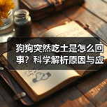 狗狗突然吃土是怎么回事？科学解析原因与应对方案（图2）