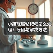 小猫屁股粘粑粑怎么处理?原因与解决方法(图1) 小猫屁股粘粑粑怎么处理?原因与解决方法(图1)