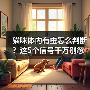 猫咪体内有虫怎么判断？这5个信号千万别忽视！（图1）
