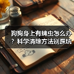 狗狗身上有蜱虫怎么办?科学清除方法别踩坑(图4) 狗狗身上有蜱虫怎么办?科学清除方法别踩坑(图4)