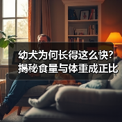 幼犬为何长得这么快?揭秘食量与体重成正比的原因(图1) 幼犬为何长得这么快?揭秘食量与体重成正比的原因(图1)