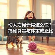 幼犬为何长得这么快?揭秘食量与体重成正比的原因(图3) 幼犬为何长得这么快?揭秘食量与体重成正比的原因(图3)