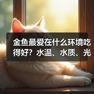 金鱼最爱在什么环境吃得好?水温、水质、光照全解析(图1) 金鱼最爱在什么环境吃得好?水温、水质、光照全解析(图1)