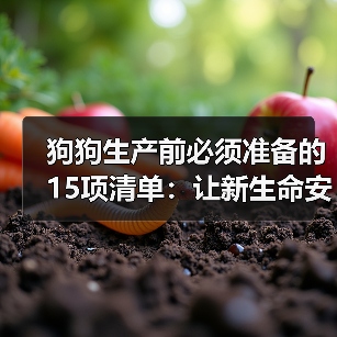 狗狗生产前必须准备的15项清单:让新生命安全出生(图2) 狗狗生产前必须准备的15项清单:让新生命安全出生(图2)