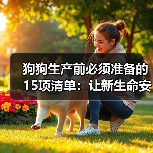 狗狗生产前必须准备的15项清单:让新生命安全出生(图4) 狗狗生产前必须准备的15项清单:让新生命安全出生(图4)