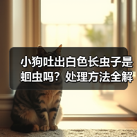 小狗吐出白色长虫子是蛔虫吗？处理方法全解析（图4）