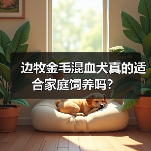 边牧金毛混血犬真的适合家庭饲养吗?(图1) 边牧金毛混血犬真的适合家庭饲养吗?(图1)