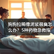 狗狗拉稀像泥浆很臭怎么办?5种药物急救指南(图1) 狗狗拉稀像泥浆很臭怎么办?5种药物急救指南(图1)