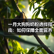 一月大狗狗奶粉选择指南:如何保障全面营养(图2) 一月大狗狗奶粉选择指南:如何保障全面营养(图2)