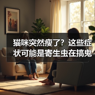 猫咪突然瘦了?这些症状可能是寄生虫在搞鬼!(图4) 猫咪突然瘦了?这些症状可能是寄生虫在搞鬼!(图4)