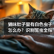 猫咪肚子里有白色虫子怎么办?识别驱虫全指南(图4) 猫咪肚子里有白色虫子怎么办?识别驱虫全指南(图4)