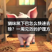 猫咪黑下巴怎么快速去除？一周见效的护理方法（图1）