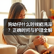 狗幼仔什么时候能洗澡?正确时间与护理全解析(图4) 狗幼仔什么时候能洗澡?正确时间与护理全解析(图4)
