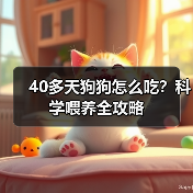 40多天狗狗怎么吃?科学喂养全攻略(图1) 40多天狗狗怎么吃?科学喂养全攻略(图1)
