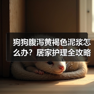 狗狗腹泻黄褐色泥浆怎么办?居家护理全攻略(图4) 狗狗腹泻黄褐色泥浆怎么办?居家护理全攻略(图4)