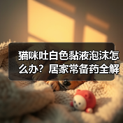 猫咪吐白色黏液泡沫怎么办?居家常备药全解析(图1) 猫咪吐白色黏液泡沫怎么办?居家常备药全解析(图1)