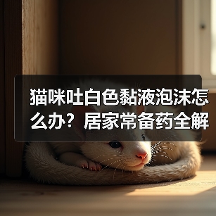猫咪吐白色黏液泡沫怎么办?居家常备药全解析(图2) 猫咪吐白色黏液泡沫怎么办?居家常备药全解析(图2)