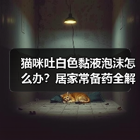 猫咪吐白色黏液泡沫怎么办?居家常备药全解析(图4) 猫咪吐白色黏液泡沫怎么办?居家常备药全解析(图4)