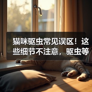 猫咪驱虫常见误区!这些细节不注意,驱虫等于白做?(图1) 猫咪驱虫常见误区!这些细节不注意,驱虫等于白做?(图1)