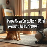 狗狗取名怎么取?灵感来源与技巧全解析(图4) 狗狗取名怎么取?灵感来源与技巧全解析(图4)