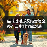 猫咪吐毛球又拒食怎么办?三步科学应对法(图2) 猫咪吐毛球又拒食怎么办?三步科学应对法(图2)