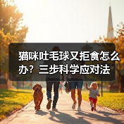 猫咪吐毛球又拒食怎么办?三步科学应对法(图3) 猫咪吐毛球又拒食怎么办?三步科学应对法(图3)