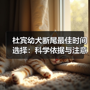 杜宾幼犬断尾最佳时间选择:科学依据与注意事项(图3) 杜宾幼犬断尾最佳时间选择:科学依据与注意事项(图3)