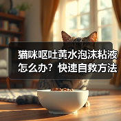猫咪呕吐黄水泡沫粘液怎么办?快速自救方法全解析(图2) 猫咪呕吐黄水泡沫粘液怎么办?快速自救方法全解析(图2)