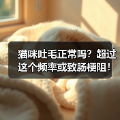 猫咪吐毛正常吗?超过这个频率或致肠梗阻!(图3) 猫咪吐毛正常吗?超过这个频率或致肠梗阻!(图3)