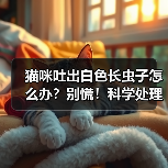 猫咪吐出白色长虫子怎么办?别慌!科学处理全攻略(图4) 猫咪吐出白色长虫子怎么办?别慌!科学处理全攻略(图4)