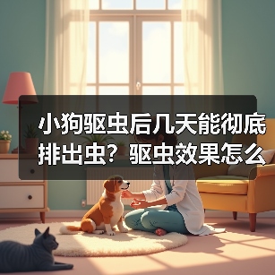 小狗驱虫后几天能彻底排出虫？驱虫效果怎么判断？