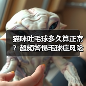 猫咪吐毛球多久算正常？超频警惕毛球症风险