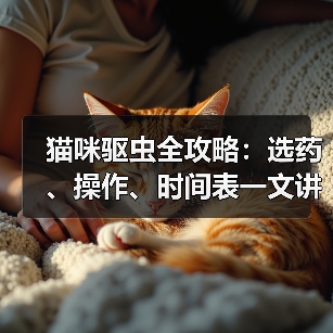 猫咪驱虫全攻略:选药、操作、时间表一文讲清(图3) 猫咪驱虫全攻略:选药、操作、时间表一文讲清(图3)