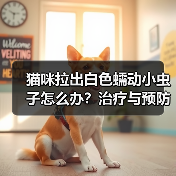 猫咪拉出白色蠕动小虫子怎么办？治疗与预防全攻略