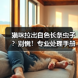 猫咪拉出白色长条虫子?别慌!专业处理手册来了(图2) 猫咪拉出白色长条虫子?别慌!专业处理手册来了(图2)