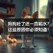 狗狗吐了还一直喝水？这些原因你必须知道！