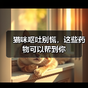 猫咪呕吐别慌，这些药物可以帮到你