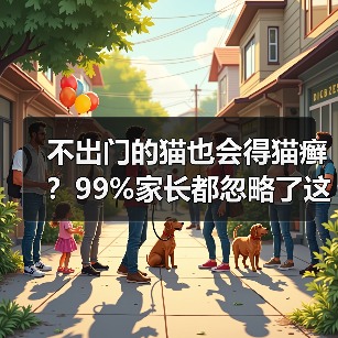不出门的猫也会得猫癣？99%家长都忽略了这个细节