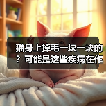 猫身上掉毛一块一块的?可能是这些疾病在作祟!(图2) 猫身上掉毛一块一块的?可能是这些疾病在作祟!(图2)