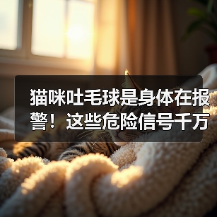 猫咪吐毛球是身体在报警!这些危险信号千万别忽视(图3) 猫咪吐毛球是身体在报警!这些危险信号千万别忽视(图3)