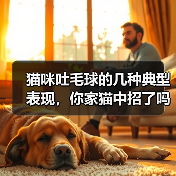 猫咪吐毛球的几种典型表现，你家猫中招了吗？