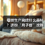母猫生产完吃什么最补?这份“月子餐”攻略请收好!(图4) 母猫生产完吃什么最补?这份“月子餐”攻略请收好!(图4)